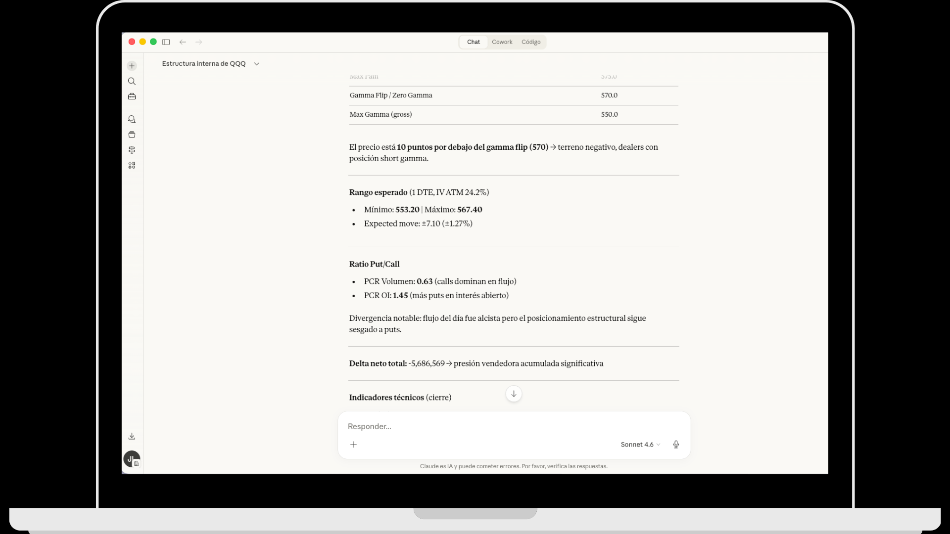 GEXfocus MCP integration with Claude — AI-powered options analysis